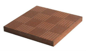 Вибролитая плитка Паркет (коричневый) h30mm