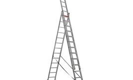 Трехсекционная алюминиевая лестница Triomax Pro VIRASTAR 3x14 ступеней