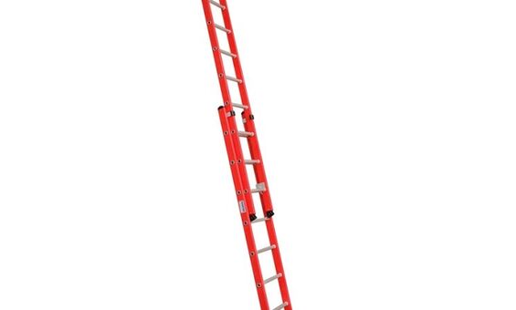 Раздвижная диэлектрическая лестница KRAUSE 2x14 ступеней