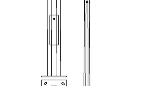 ОГК-6-3 Опора граненная коническая металлическая оцинковая уличная наружного освещения 3 мм