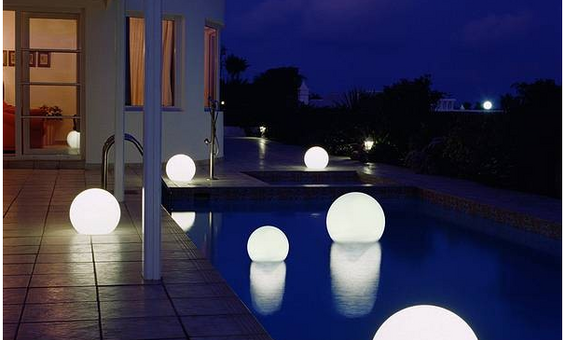 Светящийся светодиодный светильник-плавающий шар  LED 449